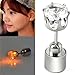 AYAMAYA LED Light Up Earrings Decoration, 9 Pairs LED Earrings Studs Halloween Flashing Blinking Stainless Steel Earrings Studs Dance Party for Men/Women/Girlfriend/Boyfriend/Her