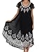 Sakkas Batik Hindi Cap Sleeve Caftan Dress/Cover Up