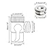 Sumnacon Sink Valve Diverter Faucet Splitter,1/2-Inch IPS Faucet Diverter Valves for Kitchen Bathroom Sink Faucet Replacement Part,Faucet Connector for Hose Adapter, Polished Chrome
