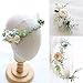 FIDDY898 Flower Crown Greenery Boho Headband Festival Wedding Flower Girl Headpiece Wreath Photo Hair Prop Set