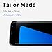 Galaxy S7 Edge Screen Protector [GS7 Edge] [3D Curved Full Cover] GPEL Accessory Glass by Corning Tempered Glass, 100% Replacement Guarantee, Premium Quality Glass in Korea (Black)