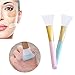 Face Mask Brush Mask Beauty Tool Silicone Face Mask Brush 2 PCS Face Mask Brush, Mask Beauty Tool Soft Silicone Facial Mud Mask Applicator Brush Hairless Body Lotion And Body Butter Applicator Tools