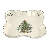 Spode Christmas Tree Devonia Tray, Multicolor