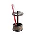 MetroDecor mDesign Bath Accessory Set, Soap Dispenser Pump, Toothbrush Holder, Tumbler - 3 Pieces, Bronze