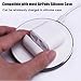 Wireless Charging Case Replacement Compatible with Air Pods with Bluetooth Pairing Sync Button (Air Pods not Included), Earbuds Protective Cover with Built-in Battery Charge 5 Times (White)