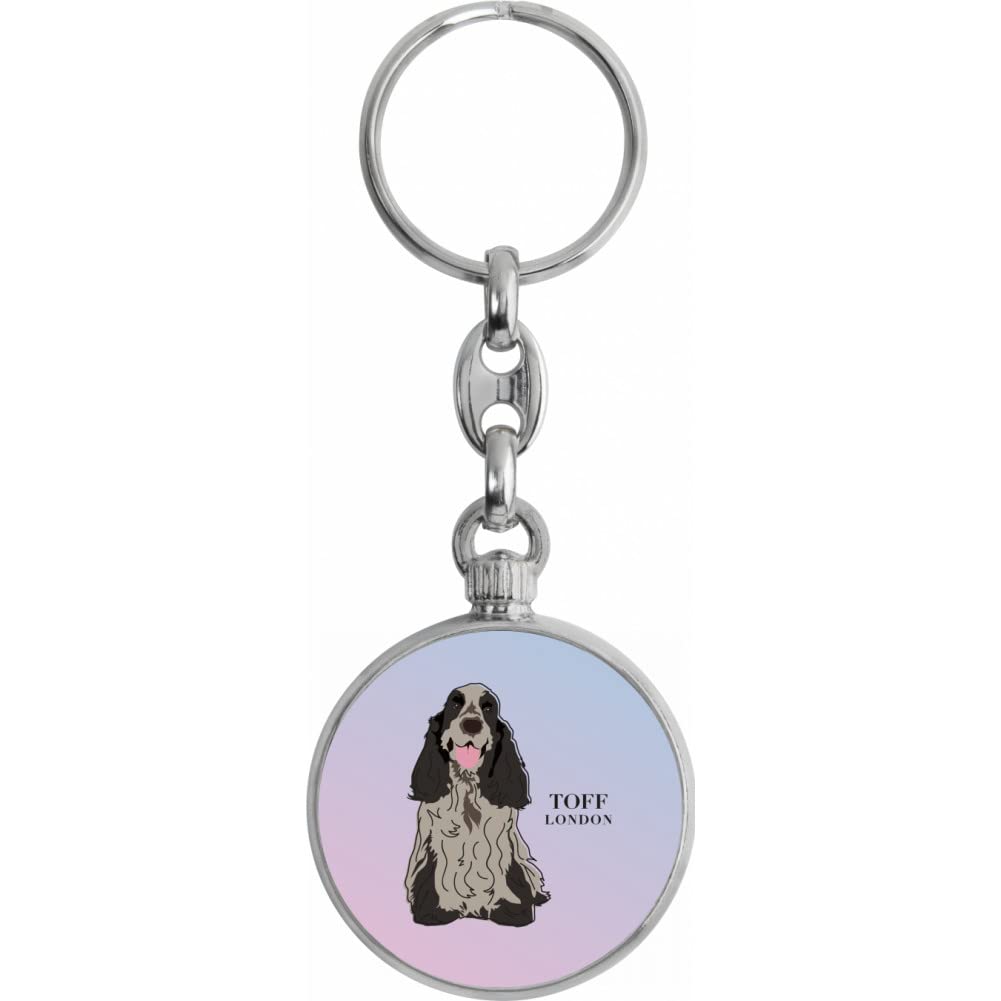 Toff London Grey Cocker Spaniel Dog Keyring
