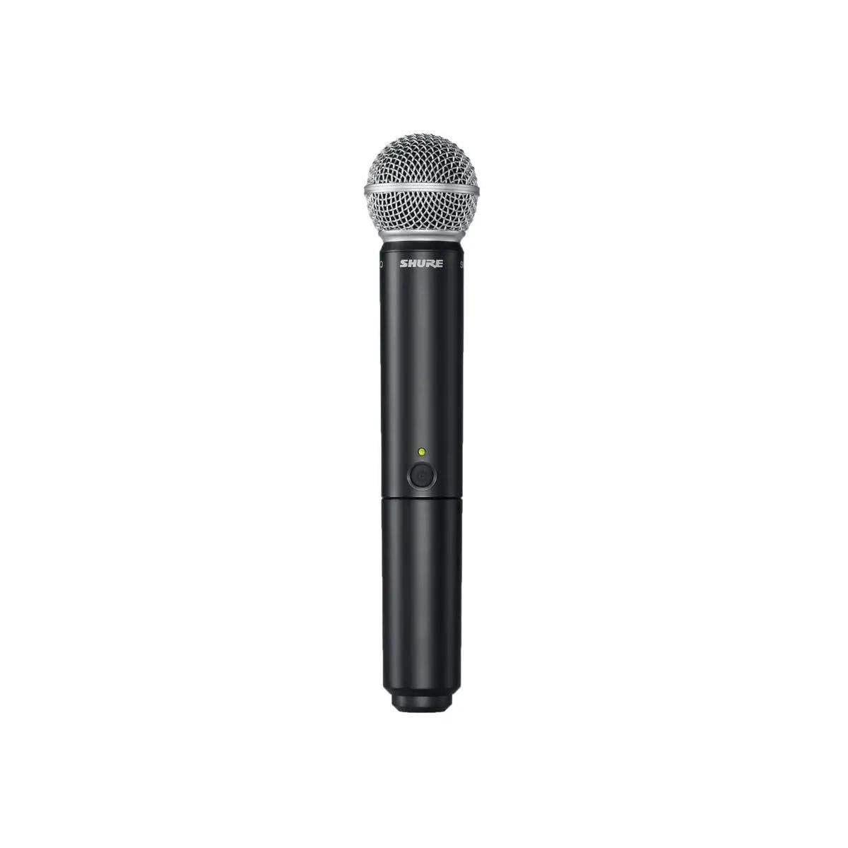 Shure BLX288/SM58 Wireless Microphone System - 14-Hour Battery Life, 300 ft Range, UHF | Includes (2) SM58 Handheld Vocal Mics, Dual Channel Receiver | H11 Band (BLX288/SM58-H11)