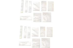 2 Pack Guitar Neck Fretboard Pearl Inlay Blank Markers DIY Luthier Supply
