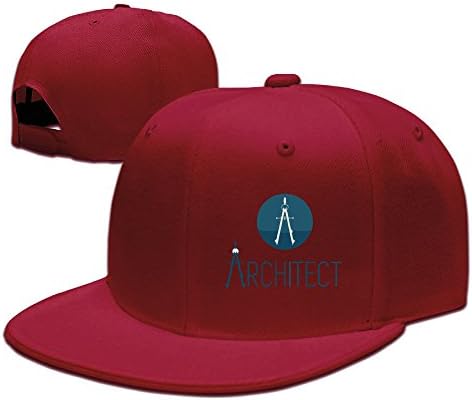 Men Women Architect Art Logo Baseball Cap Snapback Red