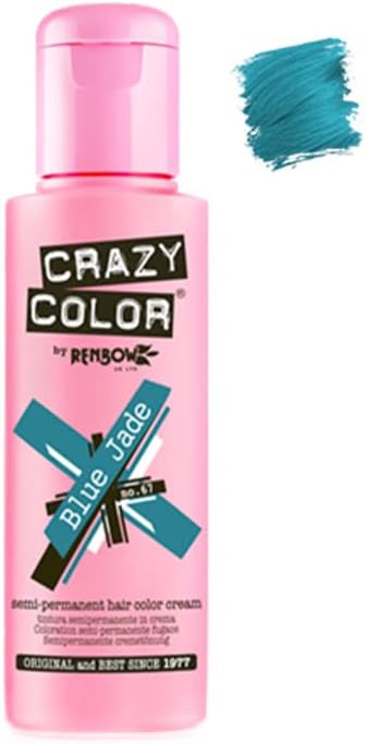 Crazy Color 67 Blue Jade Permanent Hair Colour Cream 100ml