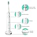 ORIA Sonic Toothbrush, Electric Rechargeable Toothbrush, Control Toothbrush with Dupont Brush Head, IPX7 Waterproof Design, 3 Optional Modes, 3 Replacement Heads, 40000 Strokes/min, for Kids, Adults