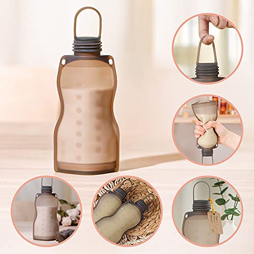 Haakaa Breastmilk Storage Bags Reusable Silicone Milk Storage Bags 9oz/260ml,1 PK Pricepulse