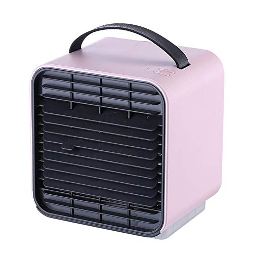 Layopo Personal Mini Air Cooler, USB Rechargeable Portable Mini Air Conditioner with Night Light, Low Noise Humidifiers Negative Ion Air Purifier Fan for Home, Office, Car, Outdoor