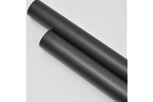 WHABEST 3K Roll Wrapped Carbon Fiber Tube OD 5mm 6mm 7mm 8mm 9mm 10mm X 1000mm Wing Tube Multi-Copter ARM DIY (8x10x1000mm Matt Plain, 2)