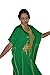 Moroccan Caftans Women Malakia Hand Made with Gold Embroidery Long Length One Size Green