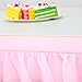 Suppromo 9ft Pink Tulle Table Skirt for Rectangle Tables or Round Tables Tutu Table Cloths for Princess Baby Shower Girl Birthday Party Cake Dessert Decorations(L9(ft)*H 30in, Pink)