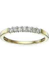 Two Stone Diamond 14k Gold Ring - 1/4cttw, Size 7, H-I Color, I1-I2 Clarity