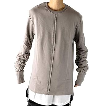 Amazon トレーナー メンズ スウェット 長袖 トップス ロング丈 く