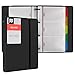 MyLifeUNIT Business Card Holder Book, Name Card Organizer Book with Five Color Index Tabs, 120 cards