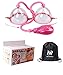 HenMerry Dual Vacuum Suction Cup Breast Enlargement Pump Set (Pink- Electric Pump)
