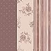 InsideMyNest Blush Dusty Rose Floral Scrapbook Origami Art Craft Journal Baby Girl Wedding 12x12 inches (Pack of 24)