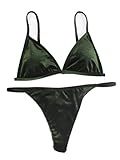 Women's 2 Pieces Pantie Triangle Bikini Sets Balconette Micro Bikini