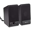 Amazon Basics Computer Speakers for Desktop or Laptop PC | USB-Powered, Black