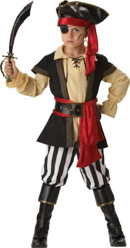 InCharacter Costumes, LLC Boys 2-7 Pirate Scoundrel Vest Set