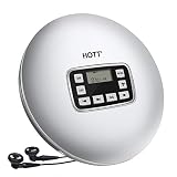 Portable CD Player, Small CD Player Walkman with LED Display, Anti-Skip Protection, Shockproof, Personal Compact Disc Music Player with Headphones and USB