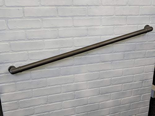 Aluminum Handrail Direct CHR 12' Handrail Section with Returns - ADA Compliant - Bronze Fine Texture