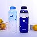 UPSTYLE 32 oz/0.25 gallon Eco Cute Glass Water Bottle with Lid BPA-Free Portable Wide Mouth Sport Travel Reusable Mug Leak-proof with Sleeve Drinking Cup for Milk/Juicing/Tea/Smoothie/Essential Oil