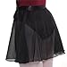 GOGO TEAM Child & Adult Sheer Wrap Skirt Ballet Skirt Ballet Dance Dancewear BLACK-ADULTL