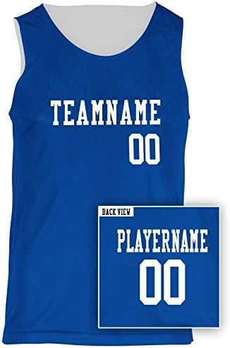 Women's Custom Reversible Basketball Mesh Tank Personalize Names &amp; Numbers-S
