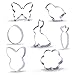 Large Spring Easter Cookie Cutter Set - 7 Piece - Stainless Steel