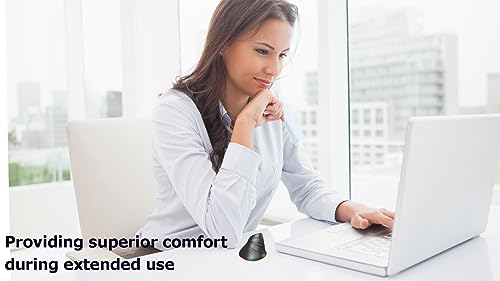 Wireless Mouse Bluetooth Rechargeable Dual Mode Ergonomic Vertical Large Carpal Tunnel Ergo Optical Travel Cordless Mice for PC Laptop Computer Mac iPad Pro MacBook Pro/Air,RGB Light,Side Buttons