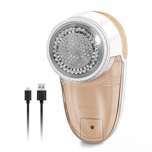 AMFOCUS Electric Lint Remover Portable Lint Shaver Sweater Shaver, Power Cord Removeable, Rechargeable Fabric Shaver Clothes Lint Fuzz Pill Fluff Remover (2018 Upgraded Version) - Thumbnail 7
