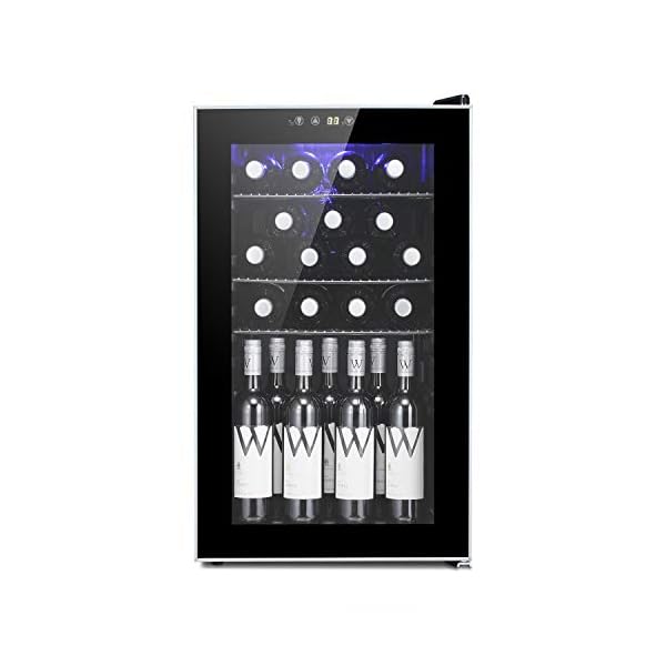 24-Bottle-Wine-Cooler-Quiet-Operation-Compressor-Wine-Cellar-Freestanding-Counter-Top-Wine-Chiller-Cabinet-Refrigerator-and-Touch-Panel-Digital-Temperature-Display