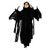 JOYIN 25-inch Animated Skeleton Ghost Halloween Decoration with Blowing Wings, Glowing Red Eyes