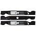 3 Pack of Blades for 50" Deck Cut AYP Sears Craftsman Husqvarna Lawn Mower 137380