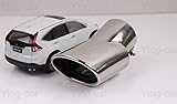 Yingchi 1Pcs Stainless Steel Tailpipe Exhaust Muffler Tail Pipe Tip Fit For Honda CRV CR-V 2012-2016