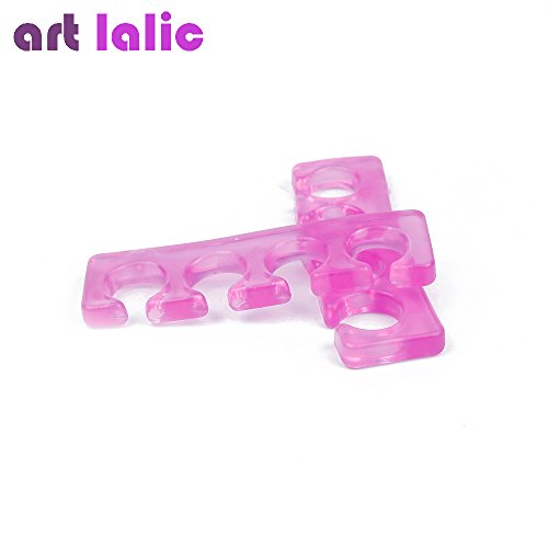 Artlalic 4 Pcs/Pack Silicone Soft Form Toe Separator for Relaxing Toes,Hammer Toe and more for Women and Men - Thumbnail 2