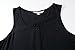 Lanmo Women Sleeveless Shirt Summer Plus Size Tank Top Viscose Black Loose Vest