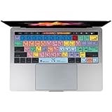 Logickeyboard Adobe Premier Pro CC MacBook Touch Bar Skin | Shortcut Silicone Keyboard Cover for Adobe Premiere Pro CC Part# LS-PPROCC-MBP16