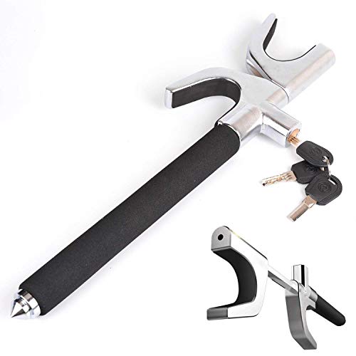 Sutekus Car Anti-Theft Steering Wheel Lock, 3 Keys Altra Safe