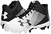 Under Armour Men's Leadoff Mid RM, Black (001)/White, 7.5