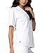 Adar Universal Lapel Collar Nurse Top - 605 - White - XL