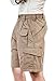CQ-TSP201-KHK_32W CQR Men's Lightweight Utiliy Cargo Shorts TSP-201