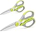 Multifunction Kitchen Scissors 2-Piece Set WELLSTAR, Heavy Duty Food Shears for Chicken Meat Vegetable Fish Herb Poultry Stainless Steel Cooking Scissors with Comfortable Handle Kitchen Scissors Set