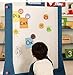 Morcart Emoji Fridge Magnets 25PCS Refrigerator Magnets for Kitchen Locker Office Whiteboard for Kids Adults Cute Fun Funny Magnets Ideal Gift Chice (25 Animal Magnets)