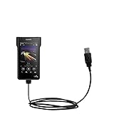 Hot Sync and Charge Straight USB cable Compatible with Sony Walkman NW-WM1A - Charge and Data Sync with the same cable. Built with Gomadic TipExchange Technology
